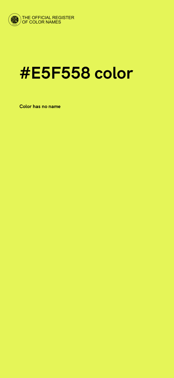 #E5F558 color image