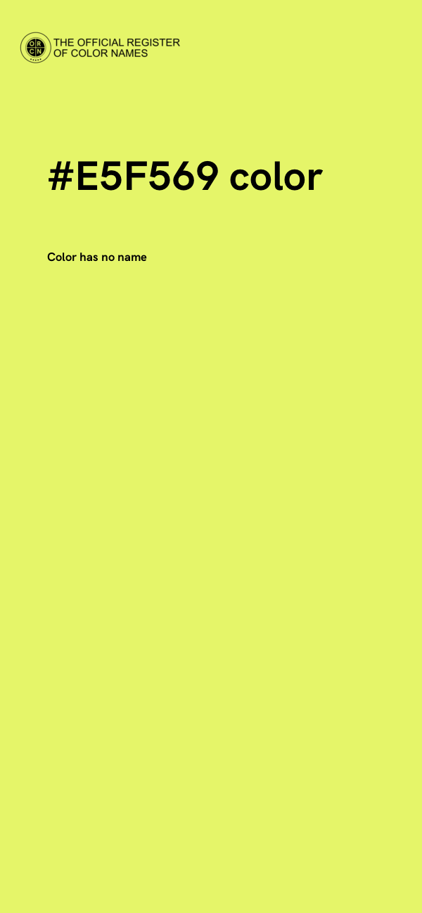 #E5F569 color image
