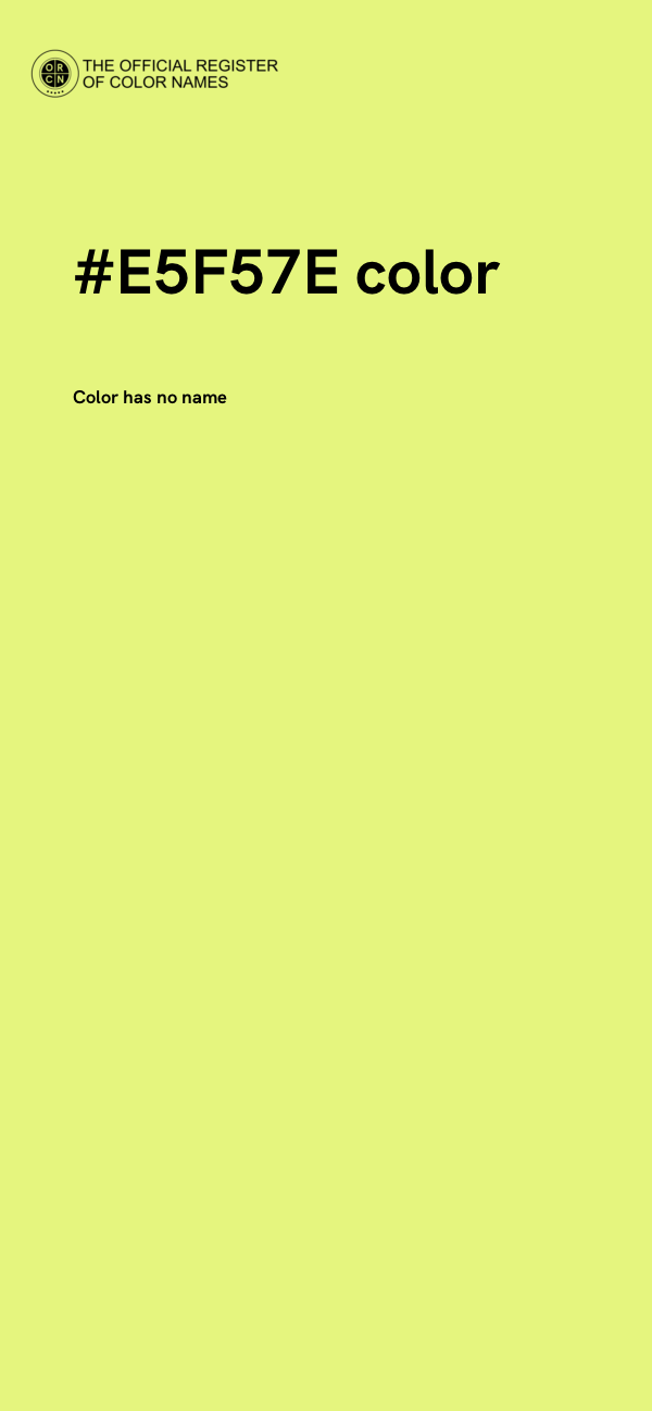 #E5F57E color image