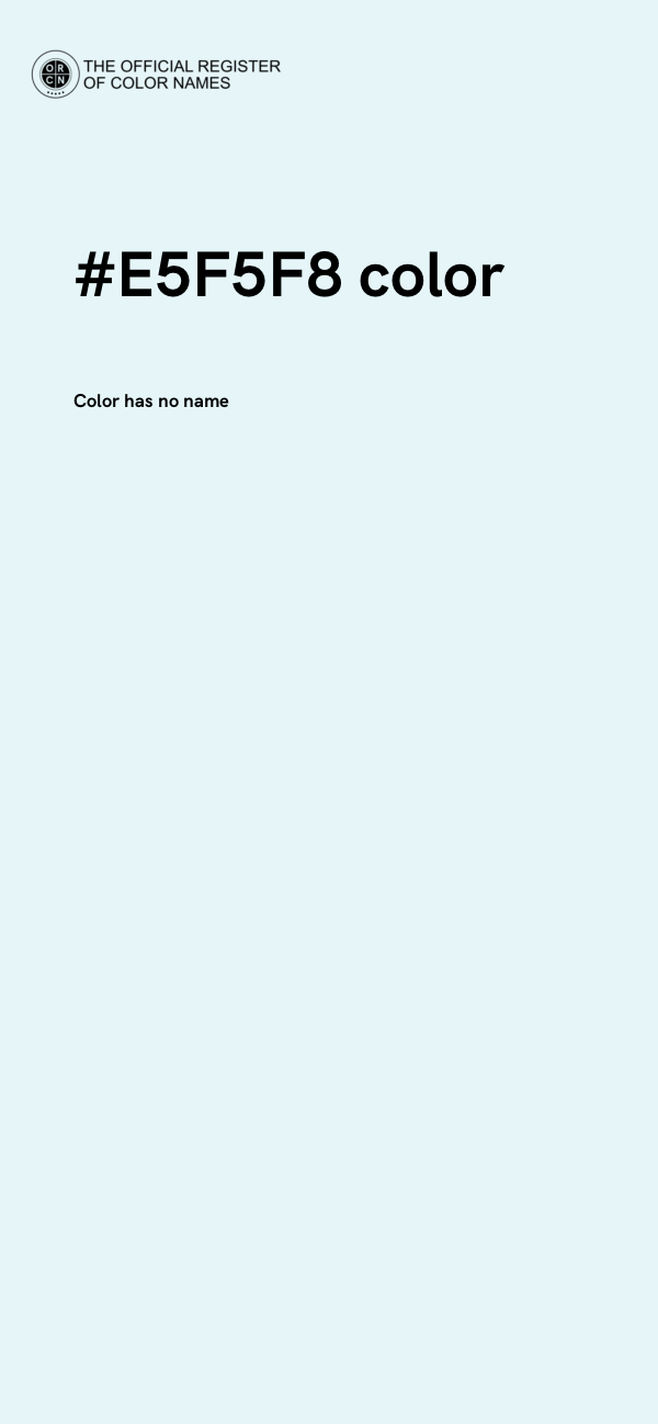 #E5F5F8 color image