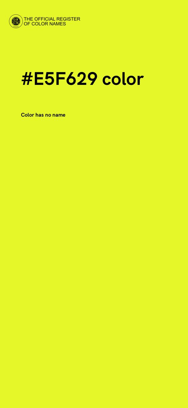 #E5F629 color image
