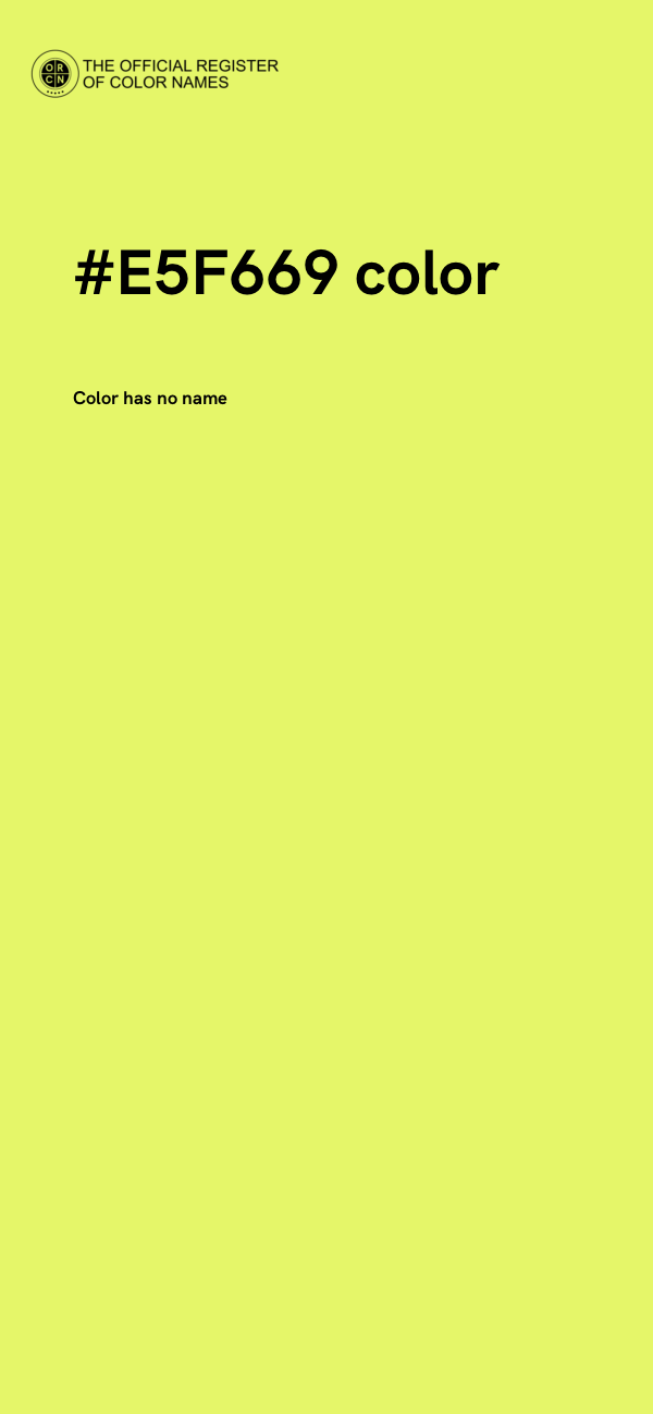 #E5F669 color image