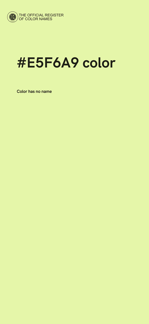 #E5F6A9 color image