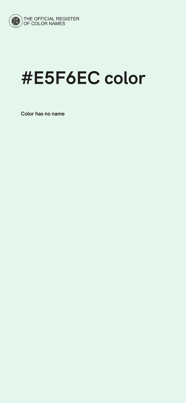 #E5F6EC color image