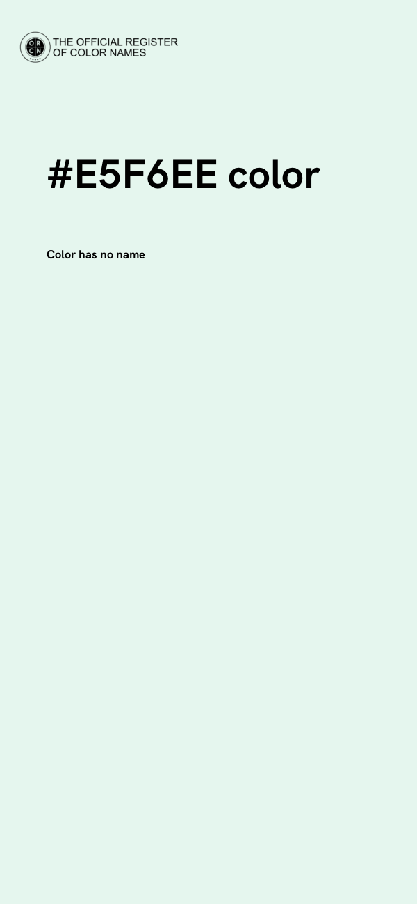 #E5F6EE color image