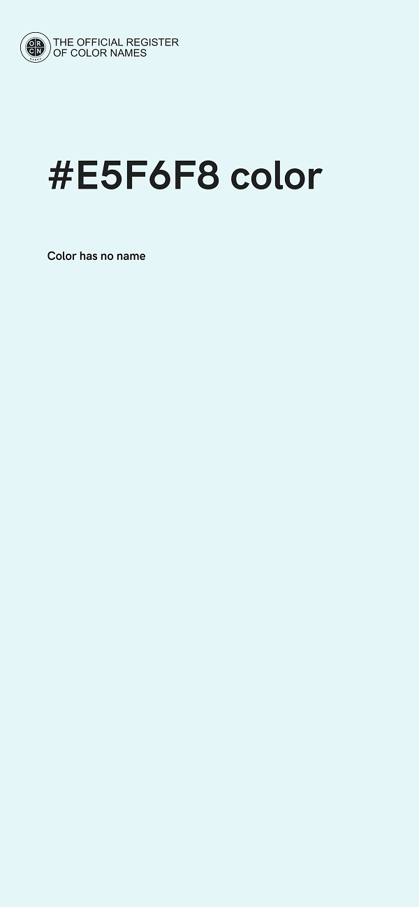 #E5F6F8 color image