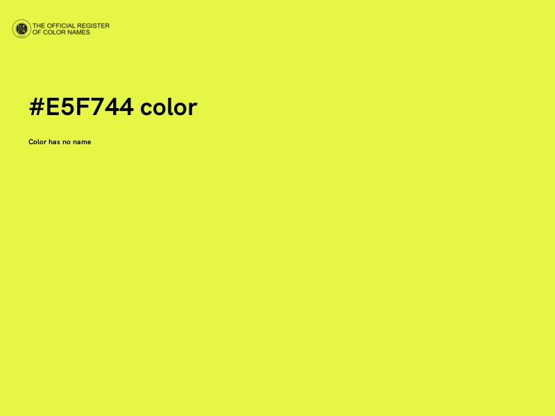 #E5F744 color image