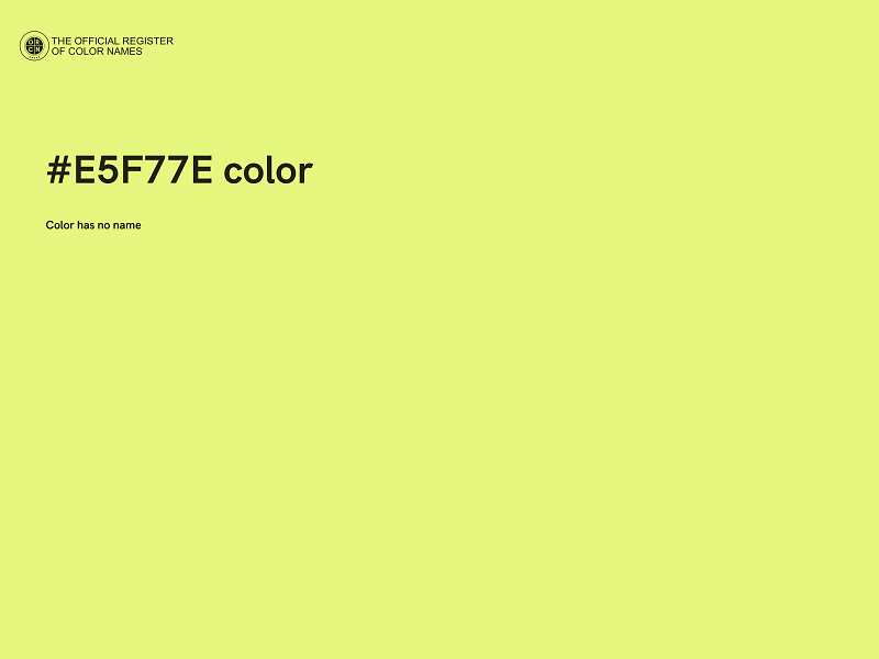 #E5F77E color image