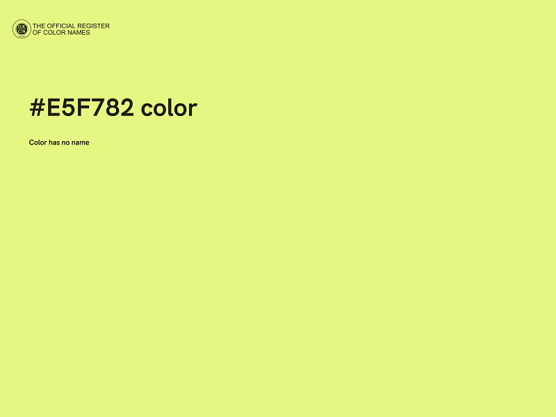 #E5F782 color image