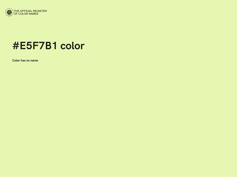 #E5F7B1 color image