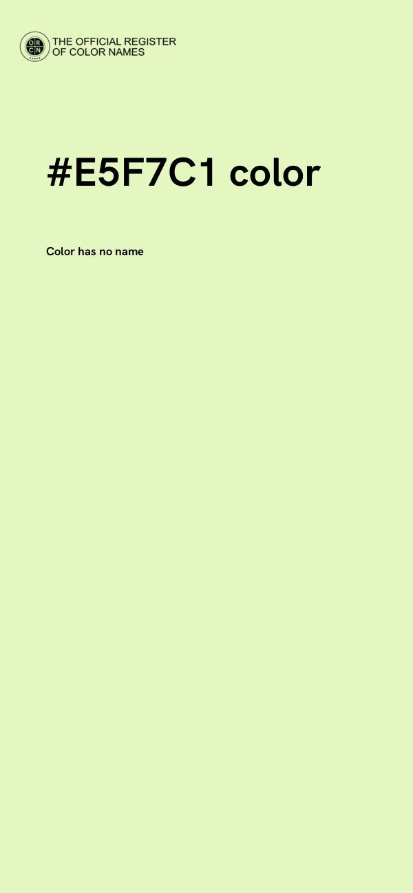 #E5F7C1 color image