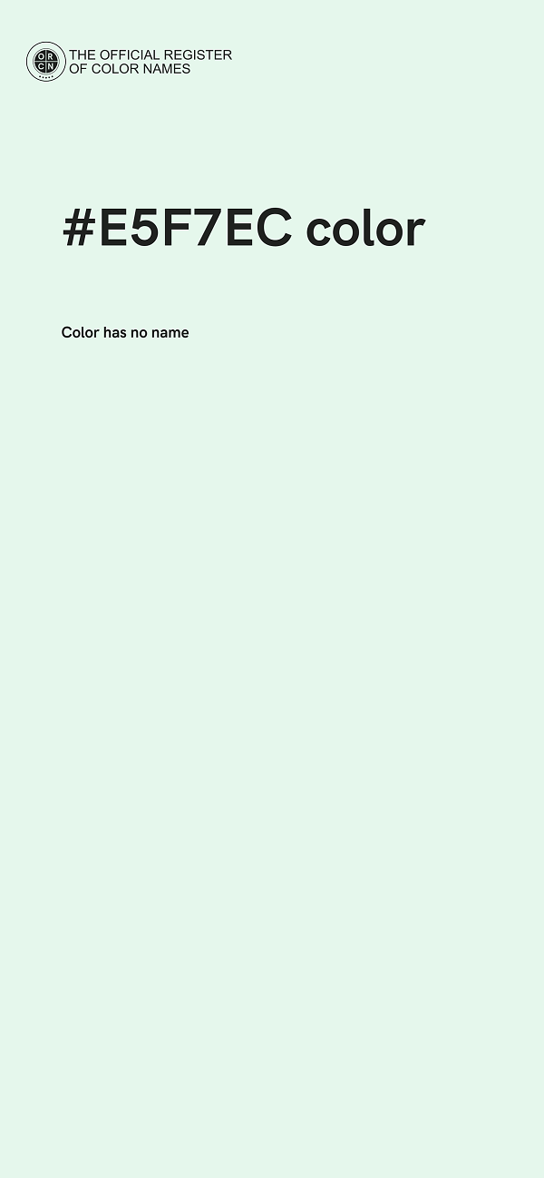 #E5F7EC color image