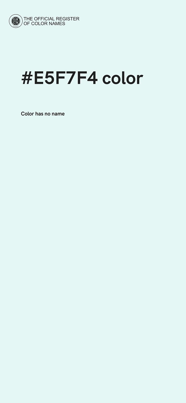 #E5F7F4 color image