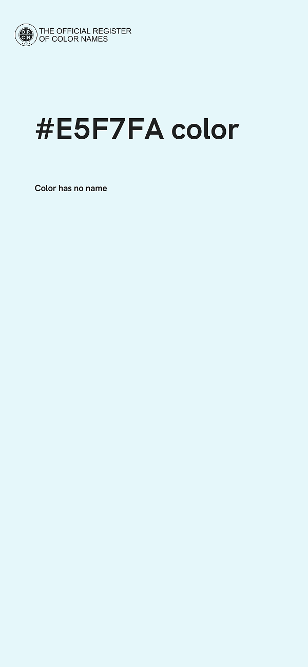 #E5F7FA color image