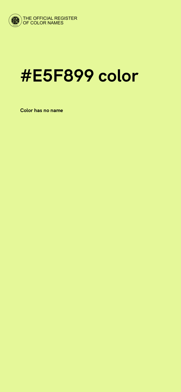 #E5F899 color image