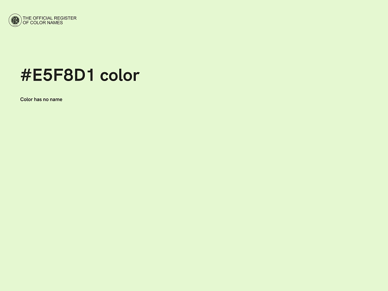 #E5F8D1 color image