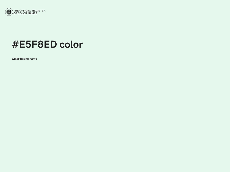 #E5F8ED color image