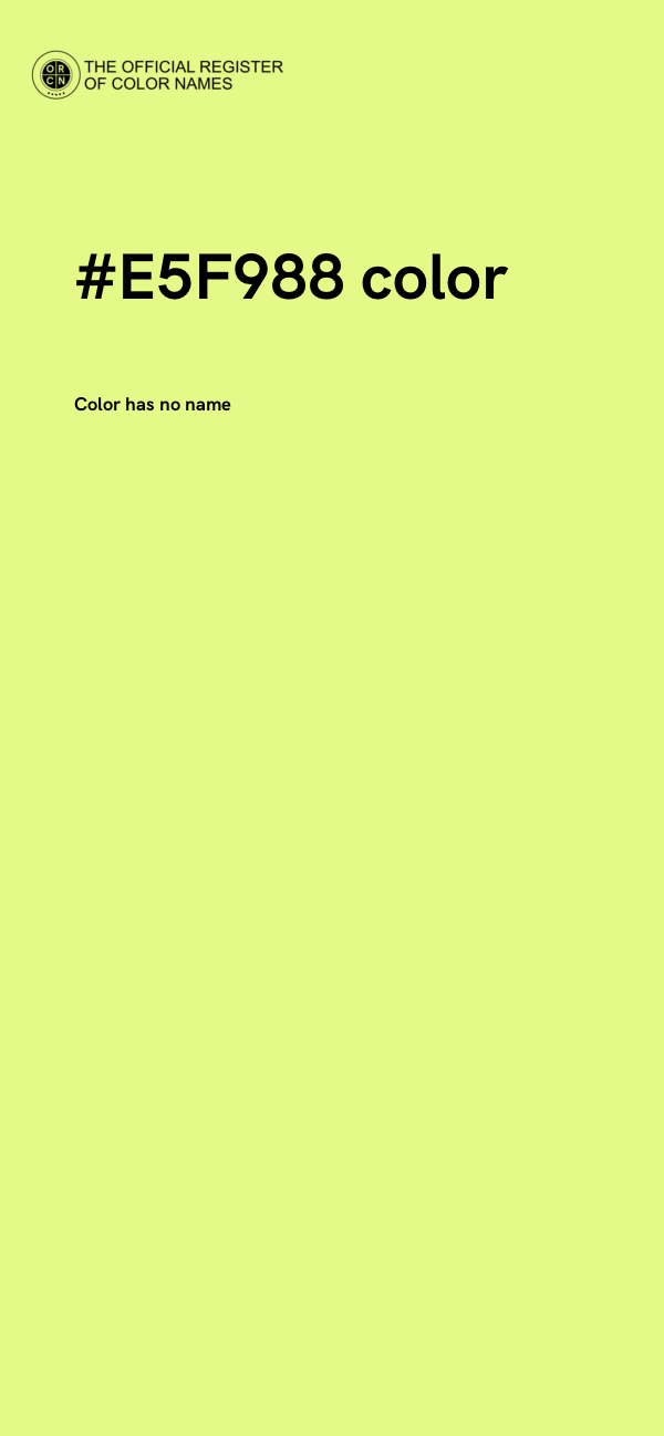 #E5F988 color image