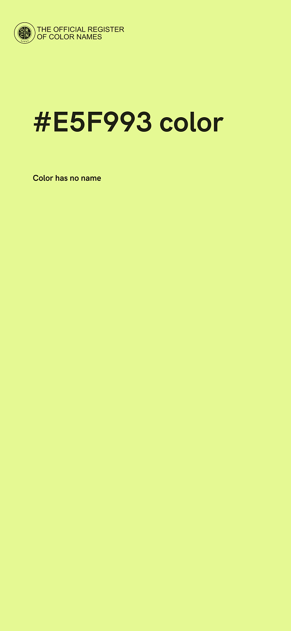 #E5F993 color image