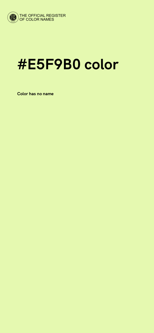 #E5F9B0 color image