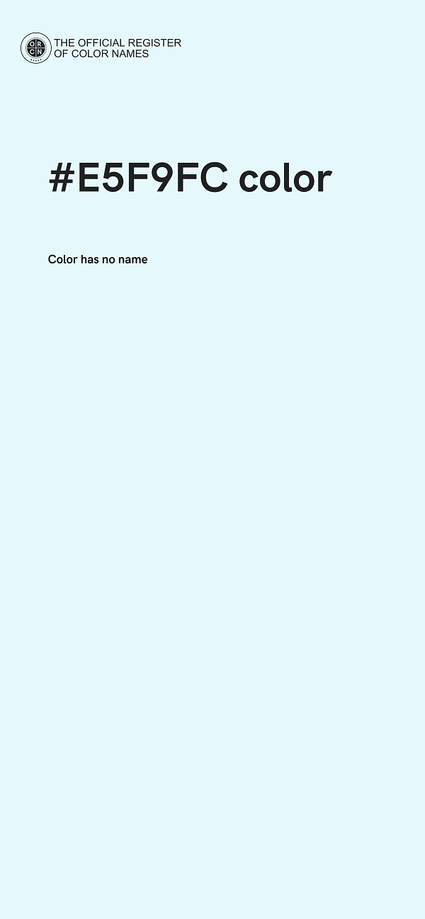 #E5F9FC color image