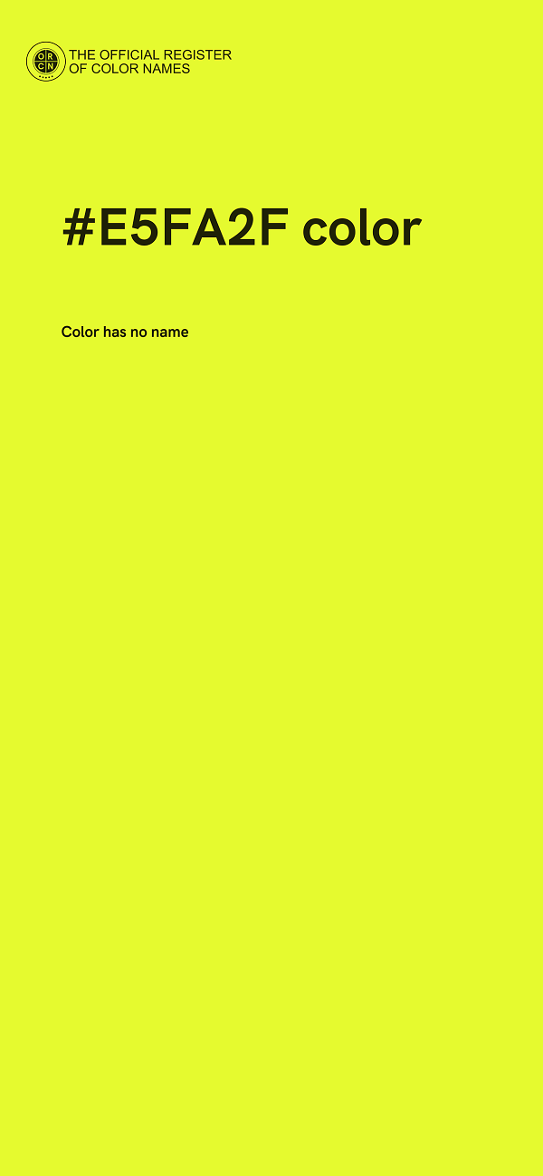 #E5FA2F color image