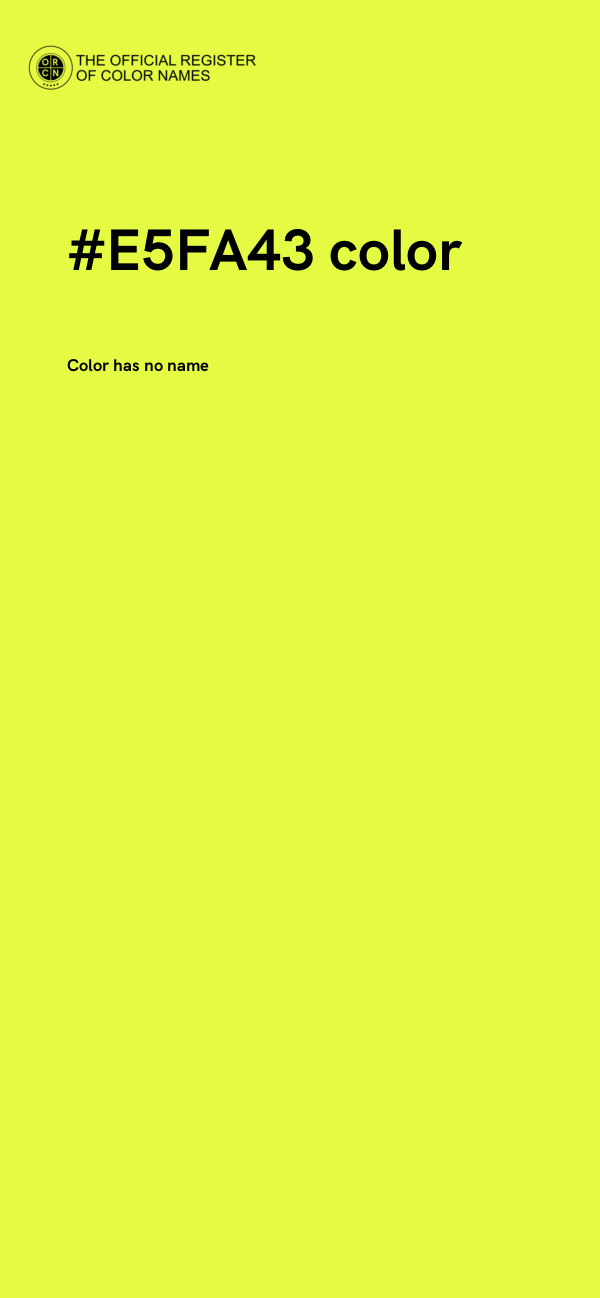 #E5FA43 color image