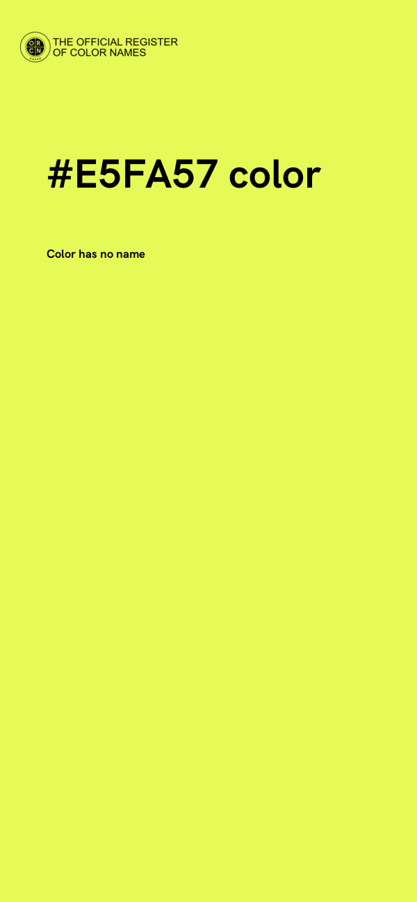 #E5FA57 color image