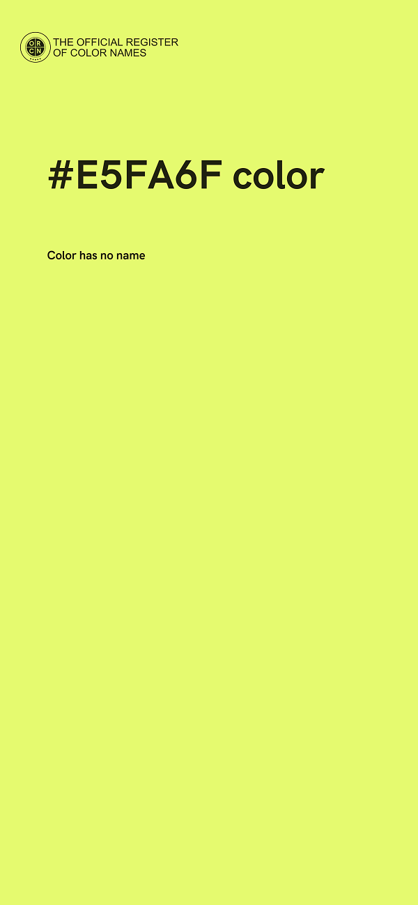 #E5FA6F color image