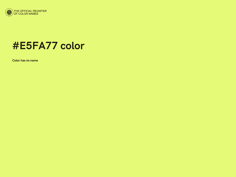 #E5FA77 color image