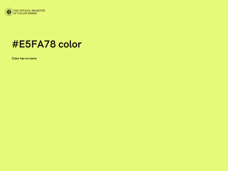 #E5FA78 color image