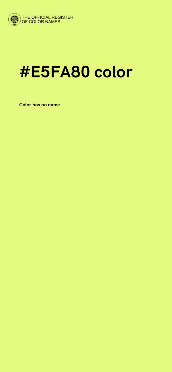 #E5FA80 color image
