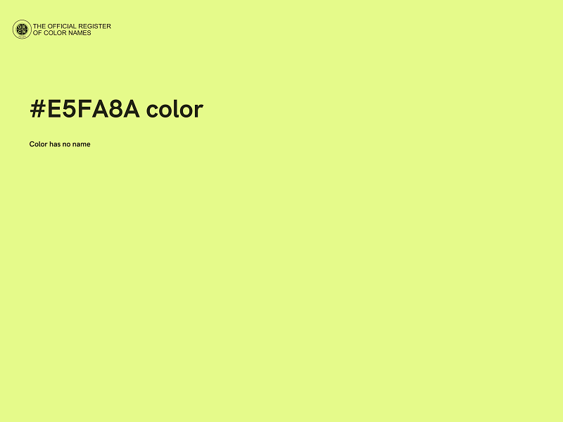 #E5FA8A color image