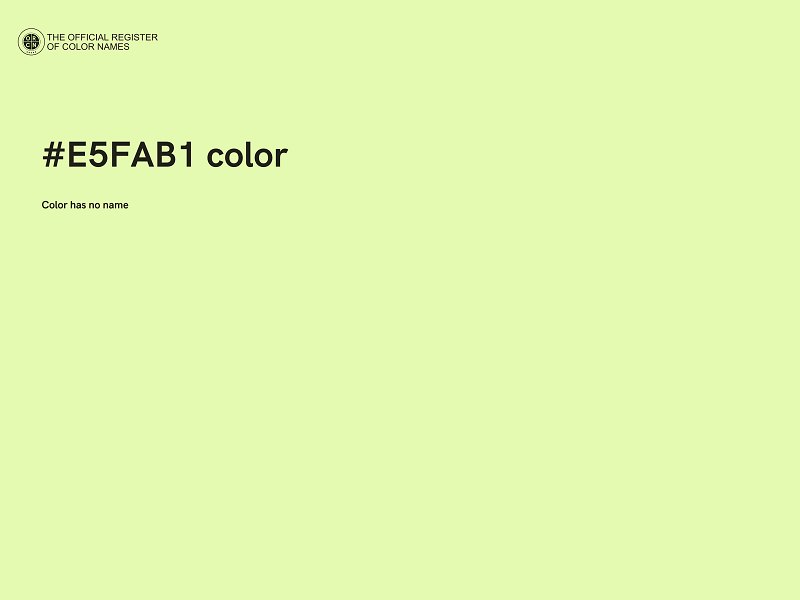 #E5FAB1 color image