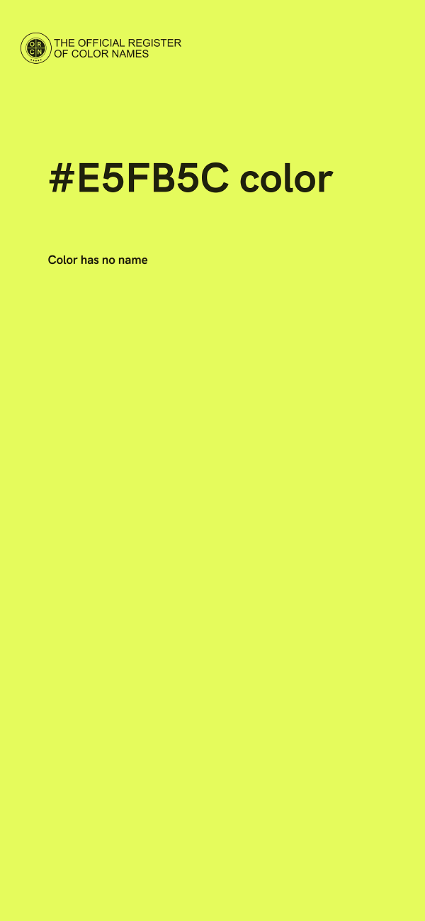 #E5FB5C color image