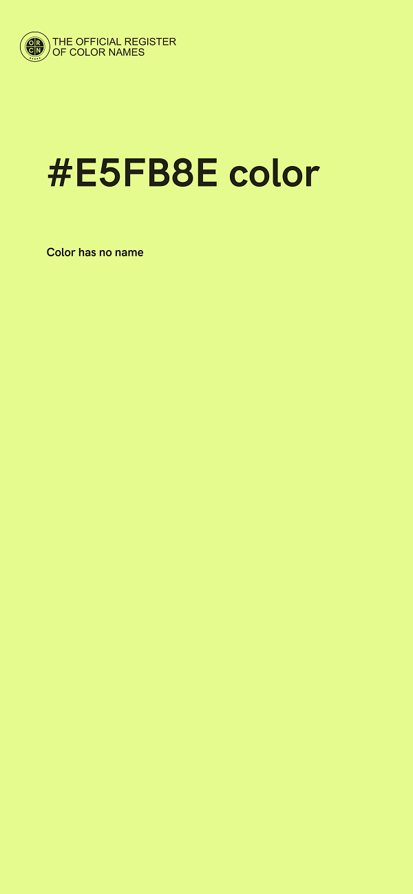 #E5FB8E color image