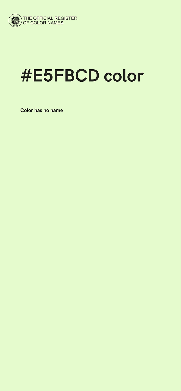 #E5FBCD color image