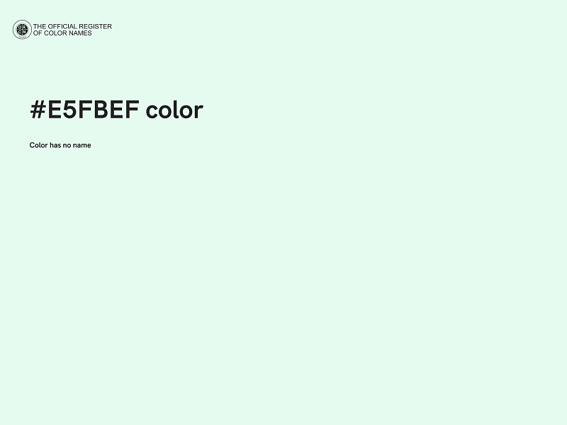 #E5FBEF color image