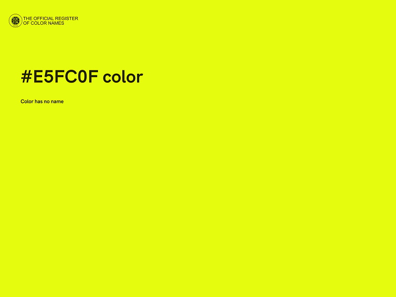 #E5FC0F color image