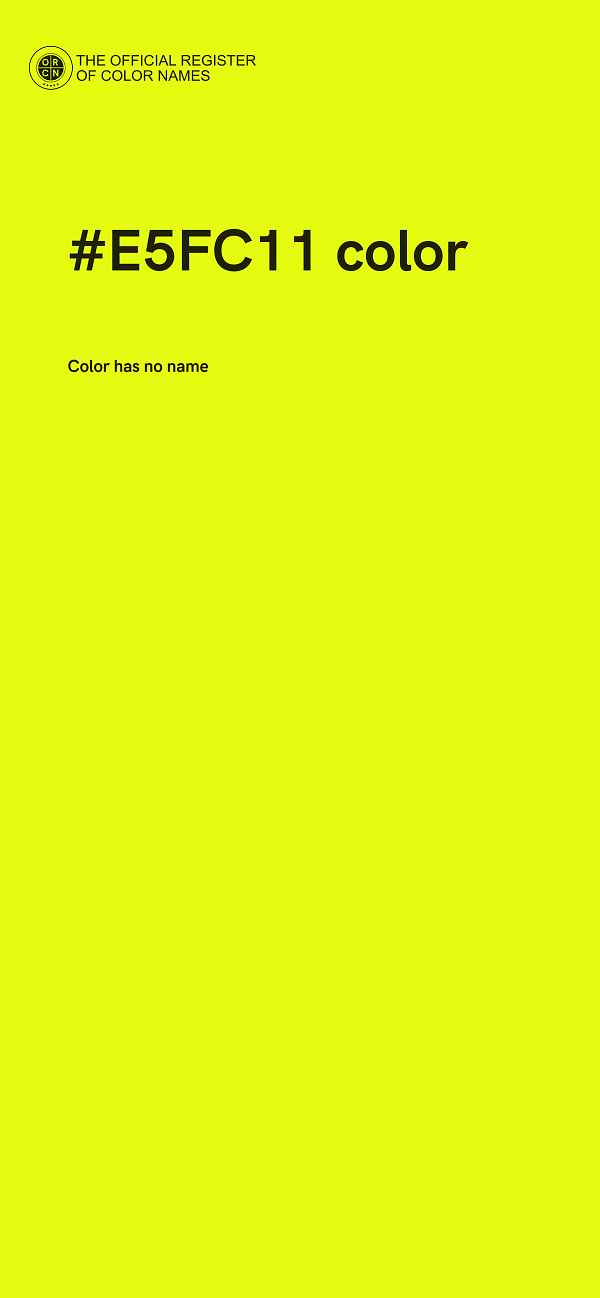 #E5FC11 color image