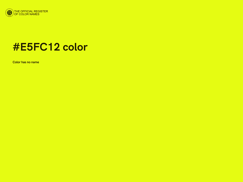 #E5FC12 color image