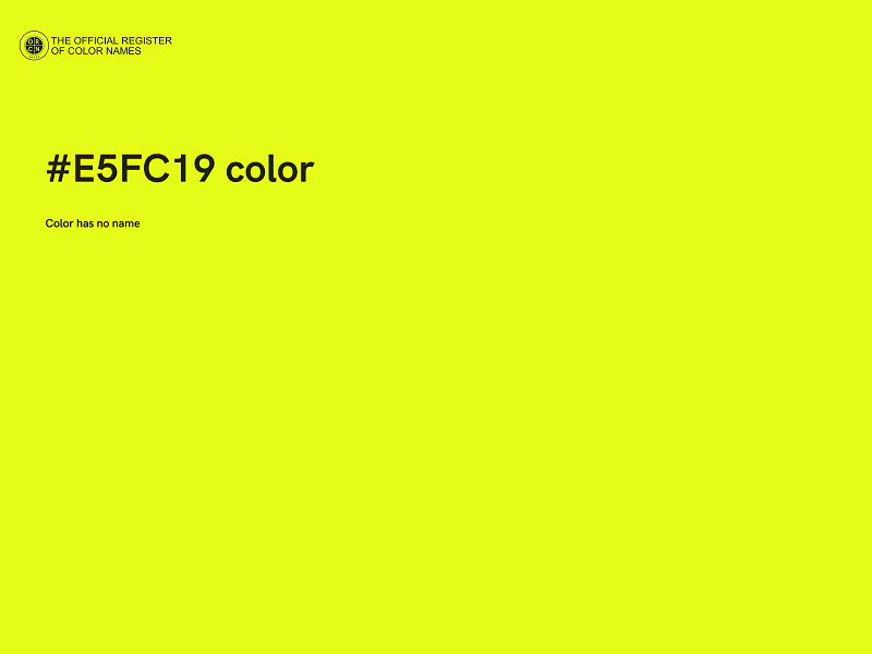 #E5FC19 color image