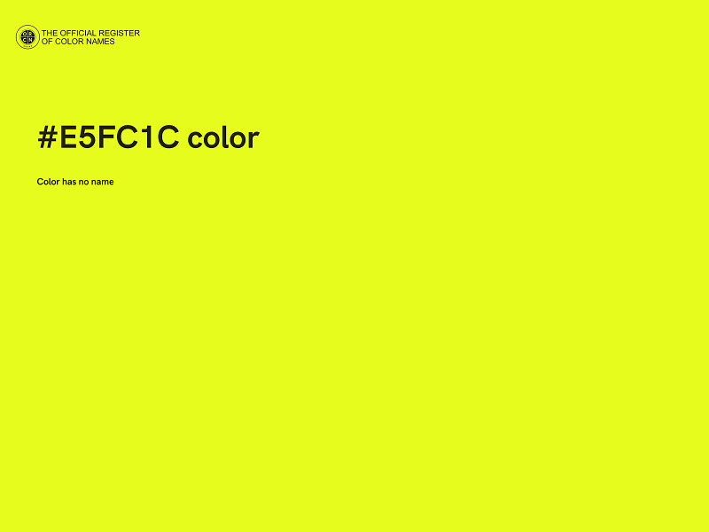 #E5FC1C color image