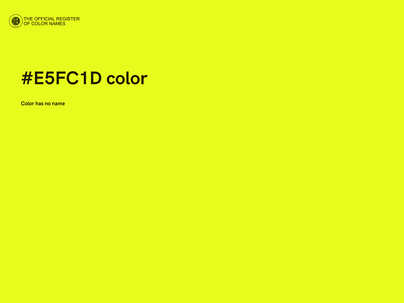 #E5FC1D color image