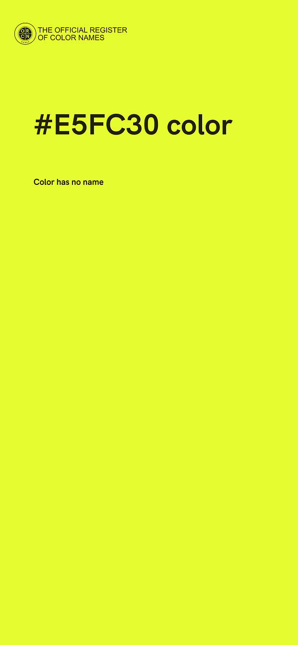 #E5FC30 color image