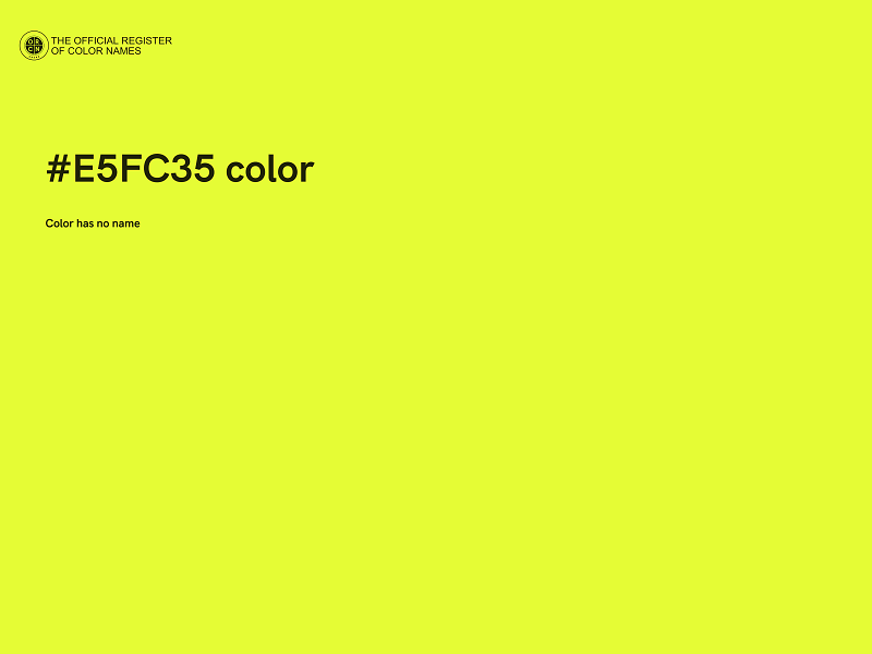 #E5FC35 color image