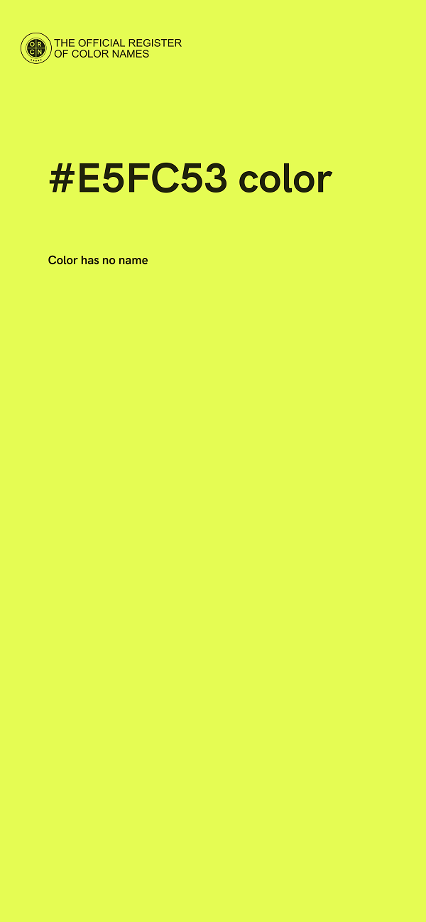 #E5FC53 color image