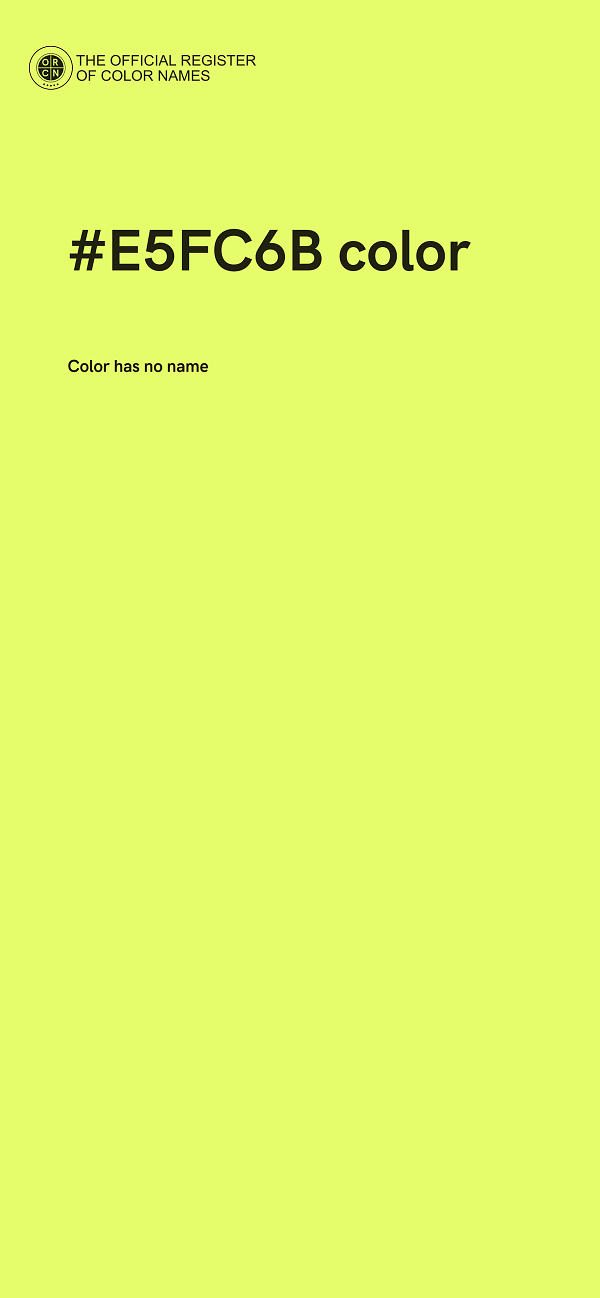 #E5FC6B color image