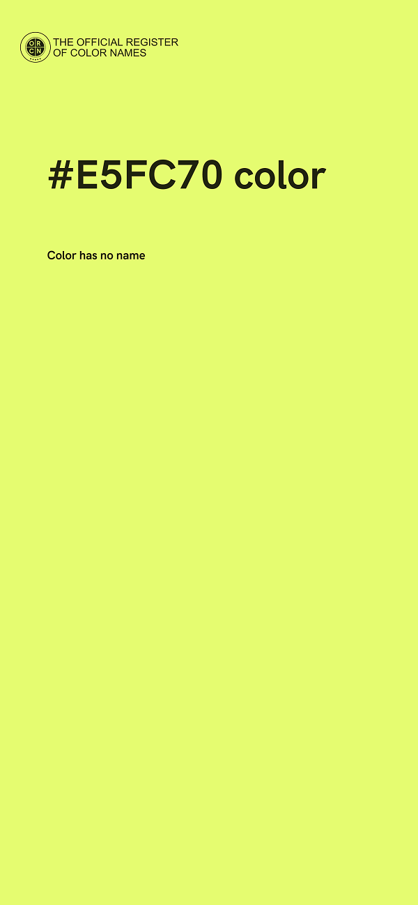 #E5FC70 color image