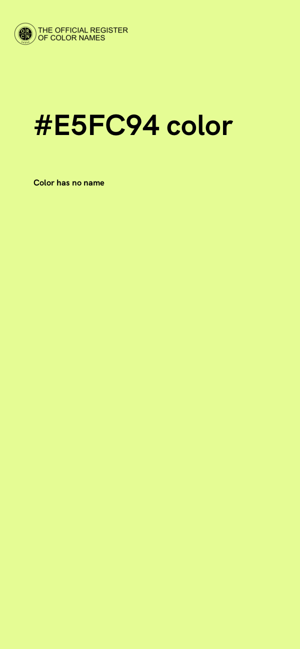 #E5FC94 color image
